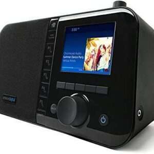 Grace Digital Mondo Elite Smart Internet Radio, Bluetooth, Wi-Fi, 7-Day Alarm – Microphone-Free (Black)